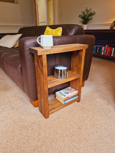 Solid wood double shelf - solid,