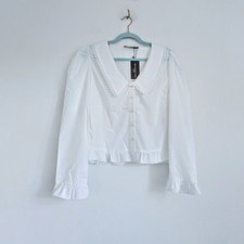 Victorian Style White Button