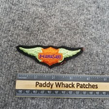 Vintage Kawasaki Patch Wings