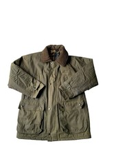 PG FIELD Padded Wax Jacket Mens Small Green Hunting Country