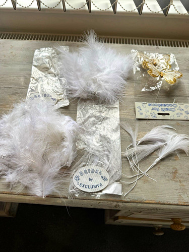 White craft feathers bundle - craft,
