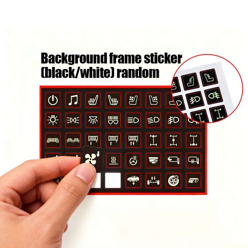 40pcs car luminous button - car,