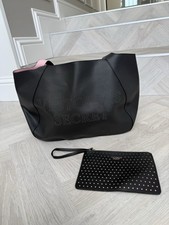 Victoria Secrets Leather Handbag And Pouch - New