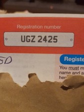 UGZ   242  425  DATELESS REGISTRATION  cheap Porsche 964s reg