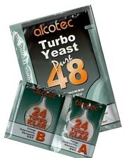 Alcotec 48 Yeast + Alcotec Turbo Klar 24 Turbo - Home Brewing - Free P&P UK