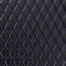 Blue Faux Leather Quilted Fabric Double Diamond Stitch Vehicle Upholstery Foam