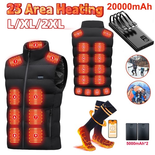 Unisex heated vest gilet - heated,