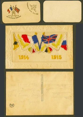 Ww1 silk embroidered 1914 - ww1,