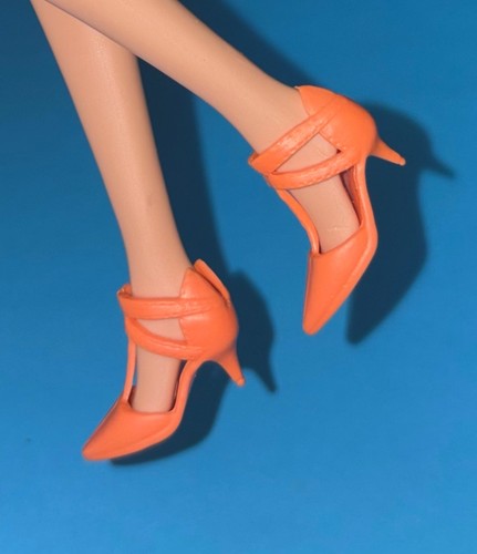 Barbie shoes orange kitten - barbie,