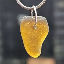 Genuine Suffolk Sea Glass Necklace.  Pendant.  Beach Jewellery