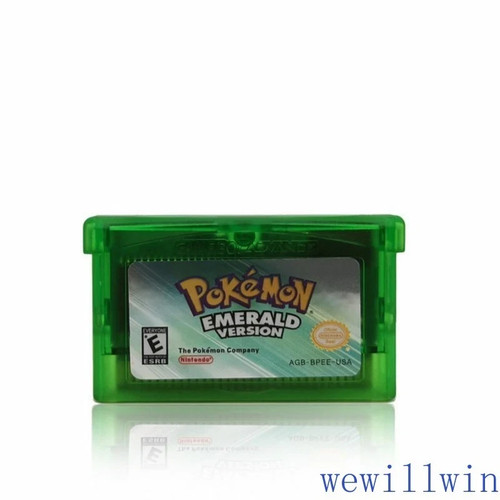 Game card ruby emerald - card, emerald/