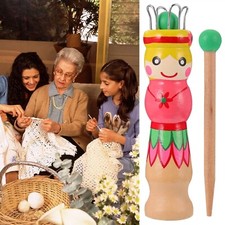 Wooden Knitting Craft Kit Wool