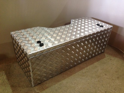 Large alloy storage tool box - storage,