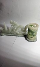 9" Long Carved Jade Home Decor