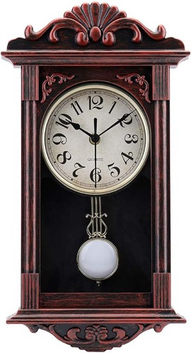 Retro pendulum wall clock - retro,
