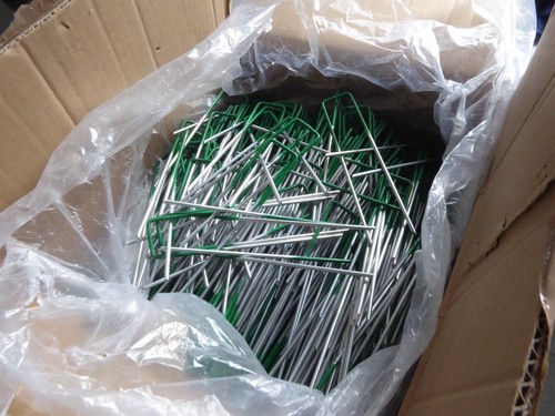 Green galvanised shape pins - shape,
