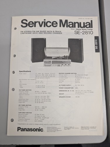 Panasonic 2810 and 1 - se-2810, 3