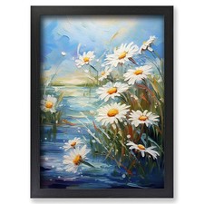 Framed Daisy Impressionism Art