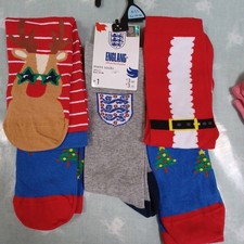 Men's Socks 4 Pairs 6-11 Next Christmas England New Novelty Fun