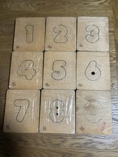 Accucut Wooden 3” Number  Die Set, Marshmallow , Full Set.