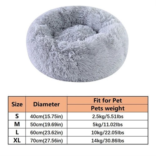 Dog bed donut - soft, plush