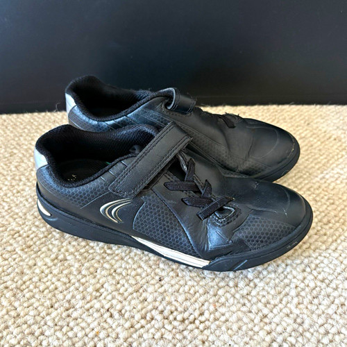 Clarks black leather school - clarks,
