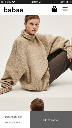 Babaa 100 wool sweater one - wool,