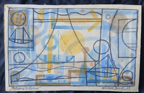 20th vintage abstract - c,