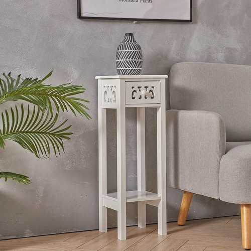 Nightstand chic white slim - nightstand,