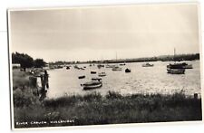 River Crouch Hullbridge Suffolk fishing pleasure boats UNP RP postcard