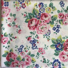 Used 51cm L x 71cm W Cath Kidston Large Spray Flowers Lightweight Cotton Fabric