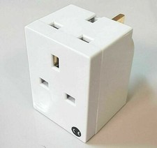 2 Way UK camera inside a Double Plug Adaptor Live Covert  Plug and go lawmate