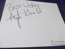 East Is East My Beautiful Launderette Corrie AYUB KHAN-DIN hand signed page