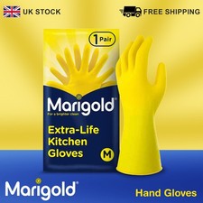 Marigold Extra Life Strong Rubber Gloves for Washing Up Cleaning & Household Use