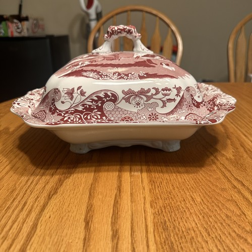 Spode red italian serving dish - red,