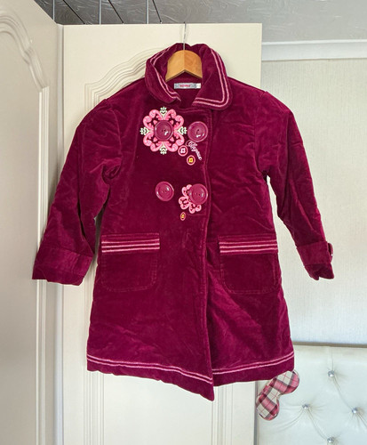 Clayeux girls burgundy velvet - clayeux,