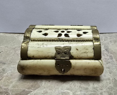 Antique camel bone jewelry - camel, box