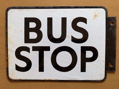 Vintage double sided bus - vintage,