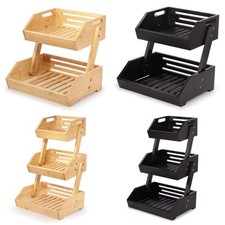Storage Basket 2 or 3 Tier, Fruit Vegetable Rack, Display Rack, Organiser