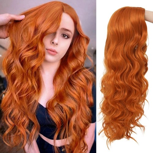 Ginger curly long wigs - long,