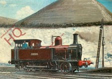 Picture Postcard>>ISLE OF WIGHT RAILWAY, 2-4-0T 'VENTNOR', VENTNOR STATION