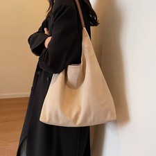 Women Suede Tote Bag Shoulder