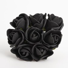 SMALL 3CM FOAM ROSES - Bunch of 8 Colourfast Artificial Wedding Flowers Bouquet