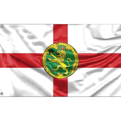 Alderney flag unique design - flag,