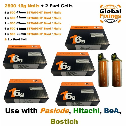2500 63mm straight 16g - 63mm,