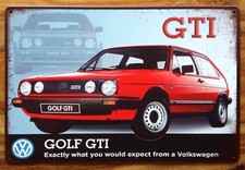 VW GOLF GTI SIGN GARAGE SHED
