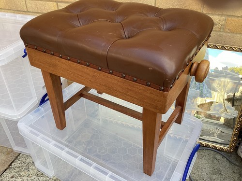 Vintage leather top adjustable - top,