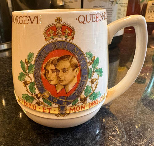 Vintage 1937 coronation mug - coronation,