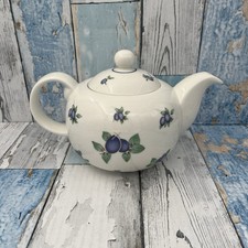 Doulton Everyday Fine China-2 Pint Teapot-Blueberry Pattern-