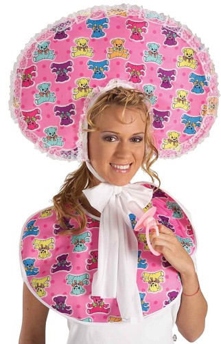 Pink oversized baby bib - baby,